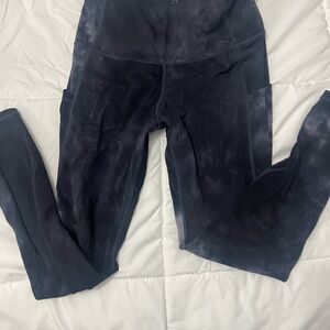 Black tie-dye Leggings